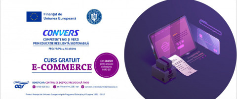 Imagine prezentare Curs GRATUIT de E-commerce!