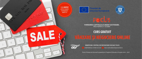 Imagine prezentare Curs GRATUIT de VÂNZARE ȘI NEGOCIERE ONLINE!
