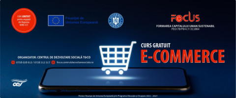 Imagine prezentare ÎNSCRIE-TE ACUM la Cursul GRATUIT de E-commerce!