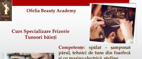 Imagine prezentare Curs Specializare Frizerie – Tunsori Baieti