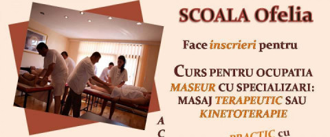 Imagine prezentare Curs Specializare Masaj Terapeutic / Kinetoterapie